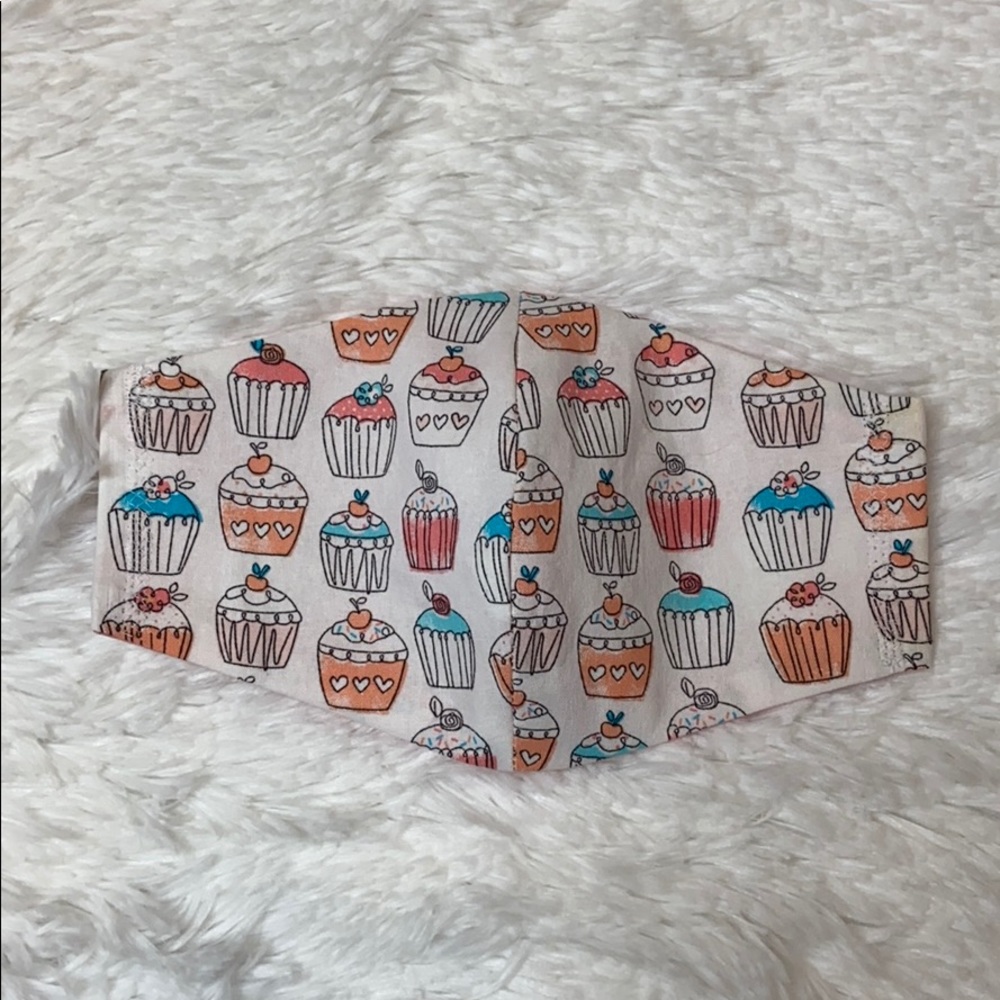 HANDMADE Cupcake Face Mask